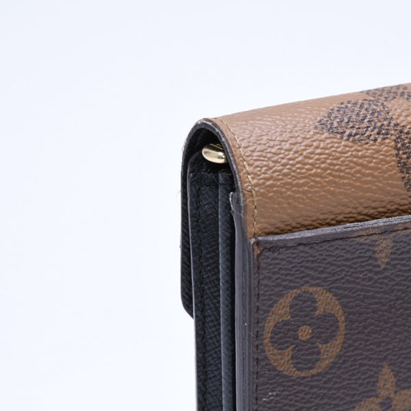 LOUIS VUITTON ルイヴィトン ポルトフォイユ サラ M80726 長財布 ロングウォレット ブラウン モノグラムキャンバス ジャイアントリバースキャンバス 良品 中古 4a006183
