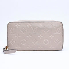 LOUIS VUITTON ルイヴィトン ジッピーウォレット M28792 長財布 ロングウォレット モノグラムアンプラント トゥルトレール エンボス加工 ゴールド金具 美品 中古 4a006177