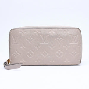 LOUIS VUITTON ルイヴィトン ジッピーウォレット M28792 長財布 ロングウォレット モノグラムアンプラント トゥルトレール エンボス加工 ゴールド金具 美品 中古 4a006177