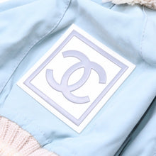 画像をギャラリービューアに読み込む, 極美品 CHANEL シャネル スポーツライン ココマーク ニット帽 ジェニー愛用 ライトブルー系 サイズM 中古 4a006371