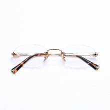 画像をギャラリービューアに読み込む, 極美品 MIU MIU ミュウミュウ 眼鏡 メガネ アイウェア オーバル型 リムレスサングラス SMUA54 サイズ51◻︎20 中古 4a006475