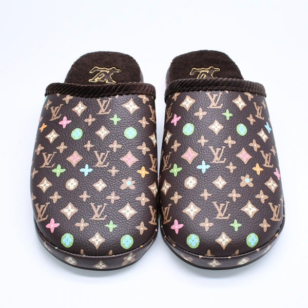 新品同様品 LOUIS VUITTON ルイヴィトン LV パレス ライン ミュール スリッパ サイズ3 モノグラム クラギー Tyler The Creator 中古 4a006367