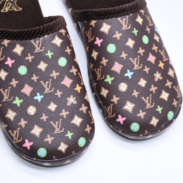 新品同様品 LOUIS VUITTON ルイヴィトン LV パレス ライン ミュール スリッパ サイズ3 モノグラム クラギー Tyler The Creator 中古 4a006367