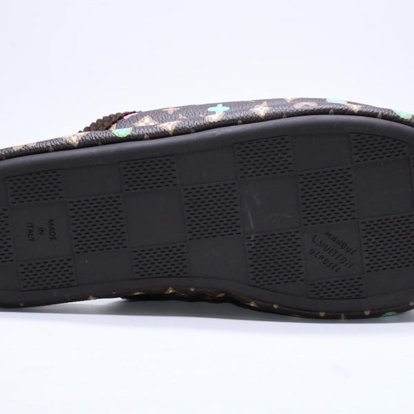 新品同様品 LOUIS VUITTON ルイヴィトン LV パレス ライン ミュール スリッパ サイズ3 モノグラム クラギー Tyler The Creator 中古 4a006367
