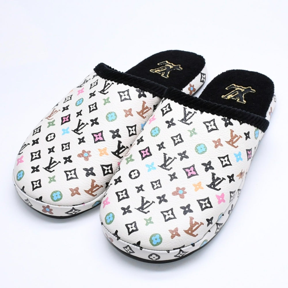 新品同様品 LOUIS VUITTON ルイヴィトン LV パレス ライン ミュール スリッパ サイズ3 モノグラム クラギー Tyler The Creator 中古 4a006368