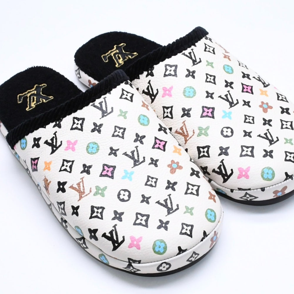 新品同様品 LOUIS VUITTON ルイヴィトン LV パレス ライン ミュール スリッパ サイズ3 モノグラム クラギー Tyler The Creator 中古 4a006368
