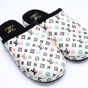 新品同様品 LOUIS VUITTON ルイヴィトン LV パレス ライン ミュール スリッパ サイズ3 モノグラム クラギー Tyler The Creator 中古 4a006368