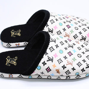 新品同様品 LOUIS VUITTON ルイヴィトン LV パレス ライン ミュール スリッパ サイズ3 モノグラム クラギー Tyler The Creator 中古 4a006368