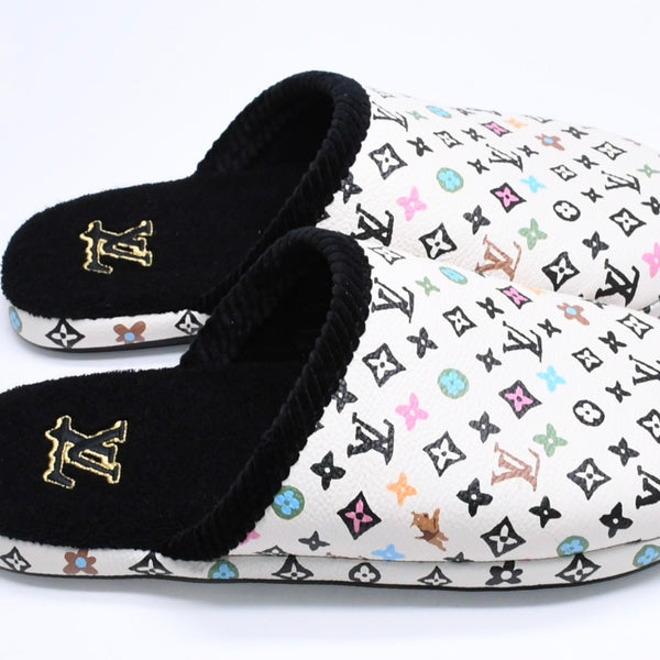 新品同様品 LOUIS VUITTON ルイヴィトン LV パレス ライン ミュール スリッパ サイズ3 モノグラム クラギー Tyler The Creator 中古 4a006368