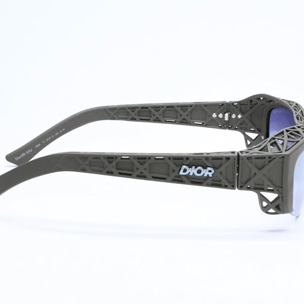 Like new condition CHRISTIAN DIOR sunglasses, eyewear, Dior3D S4U, size 60.◻15 135 Khaki Blue Used 4a006372