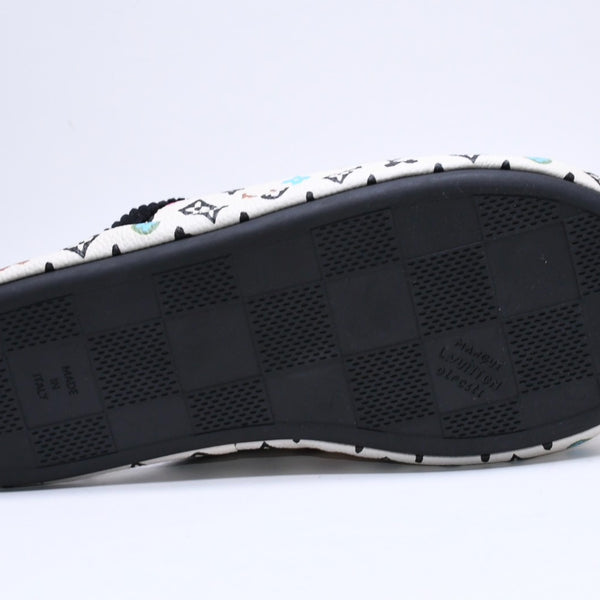 新品同様品 LOUIS VUITTON ルイヴィトン LV パレス ライン ミュール スリッパ サイズ3 モノグラム クラギー Tyler The Creator 中古 4a006368