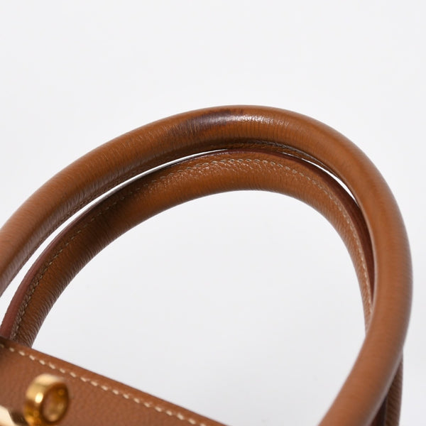 HERMES エルメス ハンドバッグ バーキン35 トゴ ゴールド ゴールド金具 □D刻印 美品 中古 4a006439