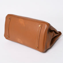 将图片加载到图库查看器中。 HERMES エルメス ハンドバッグ バーキン35 トゴ ゴールド ゴールド金具 □D刻印 美品 中古 4a006439