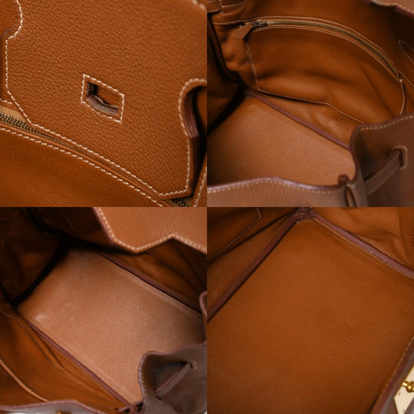 HERMES エルメス ハンドバッグ バーキン35 トゴ ゴールド ゴールド金具 □D刻印 美品 中古 4a006439