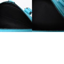 Load the image into the gallery viewer. 極美品 LOUIS VUITTON ルイヴィトン キーポルバンドリエール 25 モノグラムトリヨン ターコイズ ハンドバッグ レザー M11996 中古 4a006254