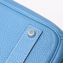 Load the image into the gallery viewer. 極美品 HERMES エルメス BIRKIN40 バーキン40 ハンドバッグ □O刻印 ブルージーン トゴ 内縫い 2011年製 シルバー金具 中古 4a006383