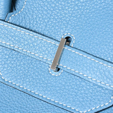 Load the image into the gallery viewer. 極美品 HERMES エルメス BIRKIN40 バーキン40 ハンドバッグ □O刻印 ブルージーン トゴ 内縫い 2011年製 シルバー金具 中古 4a006383