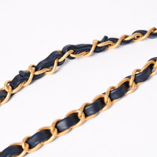 Load the image into the gallery viewer. 新品未使用 CHANEL シャネル デカマトラッセ38 Sフラップ Wチェーンショルダーバッグ ランダム番台 ココマーク デニム 中古 4a006419