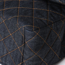 Load the image into the gallery viewer. 新品未使用 CHANEL シャネル デカマトラッセ38 Sフラップ Wチェーンショルダーバッグ ランダム番台 ココマーク デニム 中古 4a006419