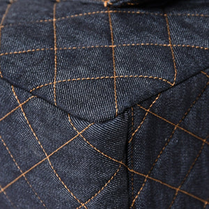 新品未使用 CHANEL シャネル デカマトラッセ38 Sフラップ Wチェーンショルダーバッグ ランダム番台 ココマーク デニム 中古 4a006419