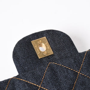 新品未使用 CHANEL シャネル デカマトラッセ38 Sフラップ Wチェーンショルダーバッグ ランダム番台 ココマーク デニム 中古 4a006419