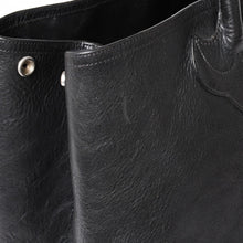 Load the image into the gallery viewer. 極美品 CHROME HEARTS クロムハーツ TOTE W SNP 3CEME スナップ トートバッグ セメタリークロスパッチ ダガー シルバー925 中古 4a006382