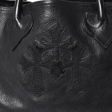 Load the image into the gallery viewer. 極美品 CHROME HEARTS クロムハーツ TOTE W SNP 3CEME スナップ トートバッグ セメタリークロスパッチ ダガー シルバー925 中古 4a006382