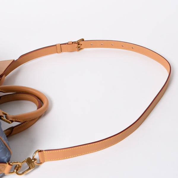 新品同様 LOUIS VUITTON ルイヴィトン スピーディ P9 バンドリエール 30 ハンドバッグ M28384 モノグラム シルクブルー 中古 4a006930