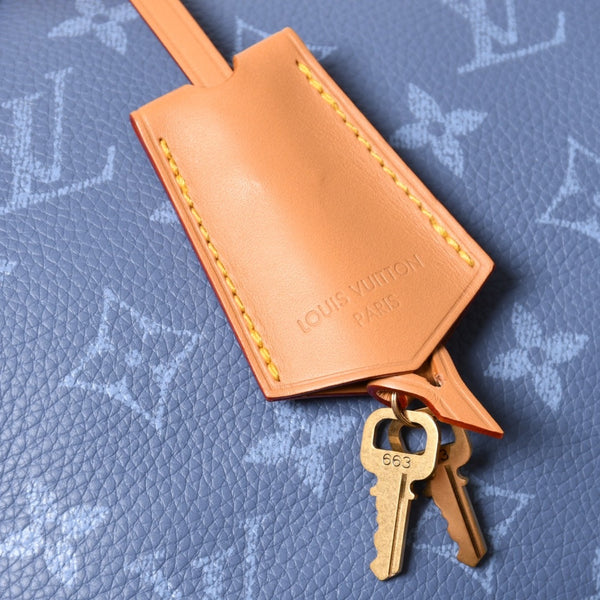 新品同様 LOUIS VUITTON ルイヴィトン スピーディ P9 バンドリエール 30 ハンドバッグ M28384 モノグラム シルクブルー 中古 4a006930