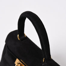 Load the image into the gallery viewer. 極美品 エルメス HERMES ミニケリー 20 ドブリスブラック ゴールド金具 外縫い 2WAY ショルダーバッグ 中古 4a006395