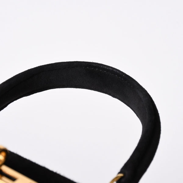 極美品 エルメス HERMES ミニケリー 20 ドブリスブラック ゴールド金具 外縫い 2WAY ショルダーバッグ 中古 4a006395