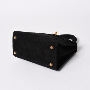 極美品 エルメス HERMES ミニケリー 20 ドブリスブラック ゴールド金具 外縫い 2WAY ショルダーバッグ 中古 4a006395