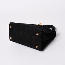 Load the image into the gallery viewer. 極美品 エルメス HERMES ミニケリー 20 ドブリスブラック ゴールド金具 外縫い 2WAY ショルダーバッグ 中古 4a006395