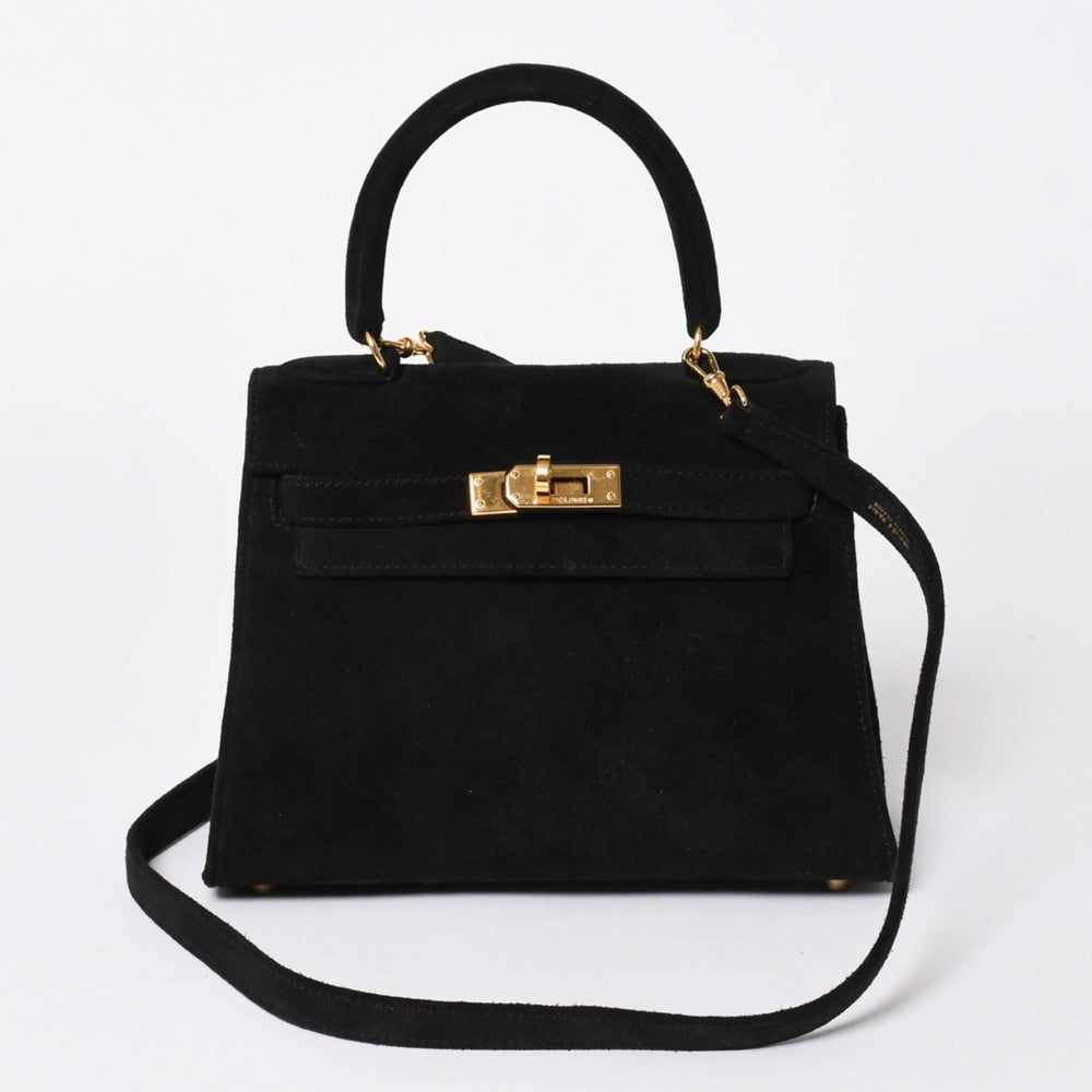 極美品 エルメス HERMES ミニケリー 20 ドブリスブラック ゴールド金具 外縫い 2WAY ショルダーバッグ 中古 4a006395