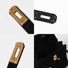 Load the image into the gallery viewer. 極美品 エルメス HERMES ミニケリー 20 ドブリスブラック ゴールド金具 外縫い 2WAY ショルダーバッグ 中古 4a006395