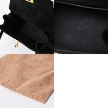 Load the image into the gallery viewer. 極美品 エルメス HERMES ミニケリー 20 ドブリスブラック ゴールド金具 外縫い 2WAY ショルダーバッグ 中古 4a006395