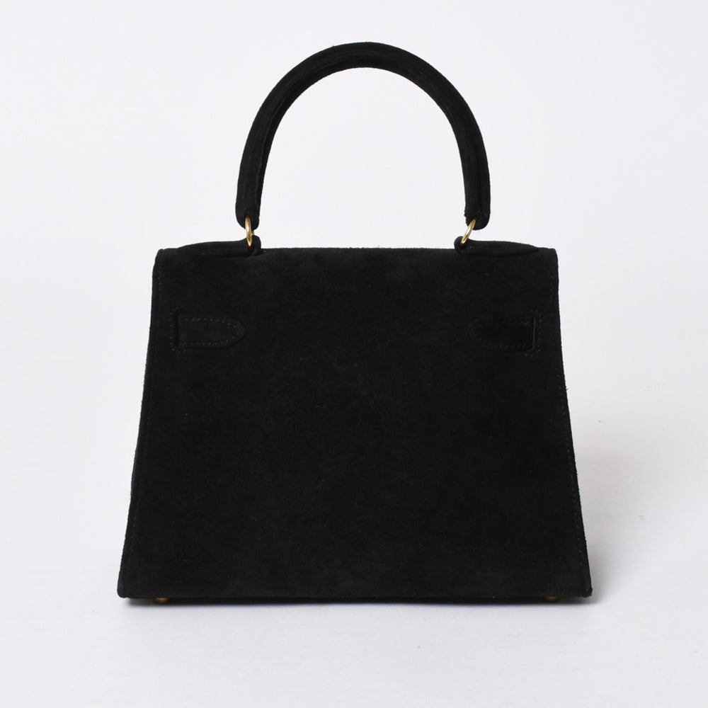 極美品 エルメス HERMES ミニケリー 20 ドブリスブラック ゴールド金具 外縫い 2WAY ショルダーバッグ 中古 4a006395