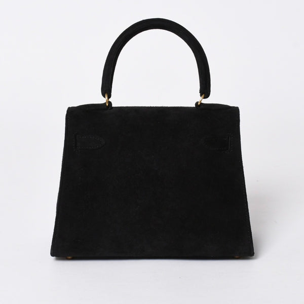 極美品 エルメス HERMES ミニケリー 20 ドブリスブラック ゴールド金具 外縫い 2WAY ショルダーバッグ 中古 4a006395