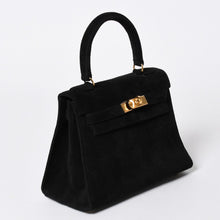 Load the image into the gallery viewer. 極美品 エルメス HERMES ミニケリー 20 ドブリスブラック ゴールド金具 外縫い 2WAY ショルダーバッグ 中古 4a006395