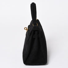 Load the image into the gallery viewer. 極美品 エルメス HERMES ミニケリー 20 ドブリスブラック ゴールド金具 外縫い 2WAY ショルダーバッグ 中古 4a006395