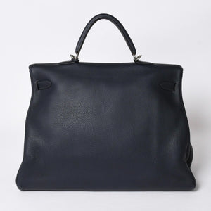極美品 HERMES エルメス ケリー 50 ハンドバッグ ブルーインディゴ トゴ シルバー金具 中古 4a006446