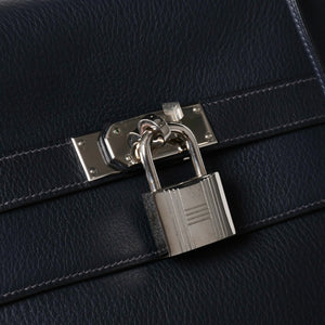 極美品 HERMES エルメス ケリー 50 ハンドバッグ ブルーインディゴ トゴ シルバー金具 中古 4a006446