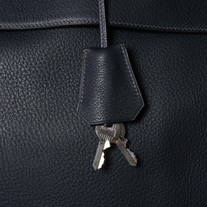 極美品 HERMES エルメス ケリー 50 ハンドバッグ ブルーインディゴ トゴ シルバー金具 中古 4a006446