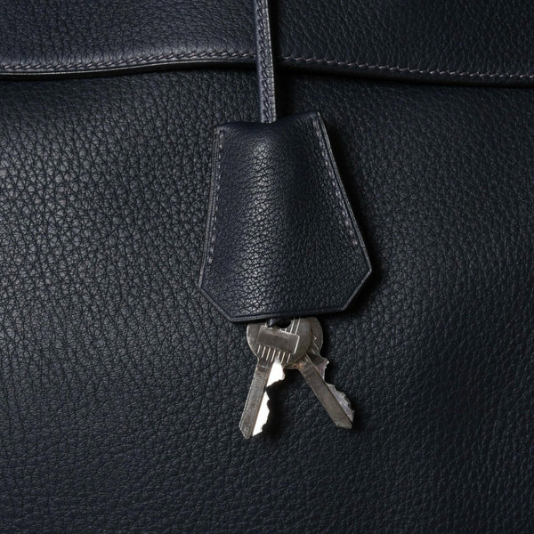 極美品 HERMES エルメス ケリー 50 ハンドバッグ ブルーインディゴ トゴ シルバー金具 中古 4a006446