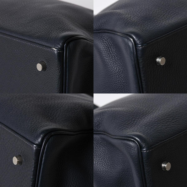 極美品 HERMES エルメス ケリー 50 ハンドバッグ ブルーインディゴ トゴ シルバー金具 中古 4a006446