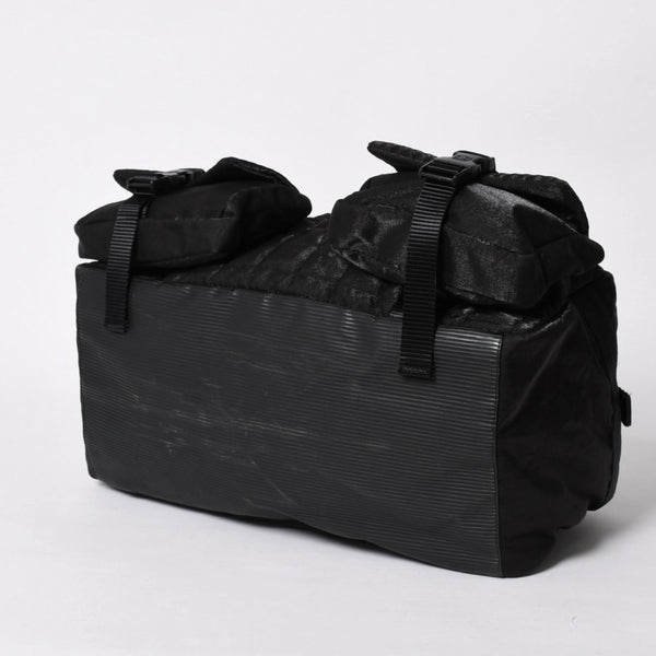 CHANEL シャネル スポーツライン ボストンバッグ ハンドバッグ キルティング 10番台 ブラック シルバー金具 美品 中古 4a006406