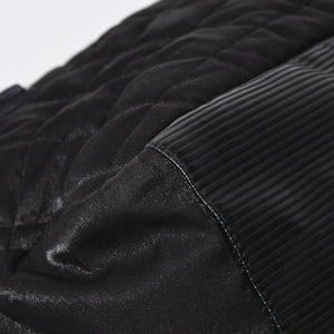 CHANEL シャネル スポーツライン ボストンバッグ ハンドバッグ キルティング 10番台 ブラック シルバー金具 美品 中古 4a006406