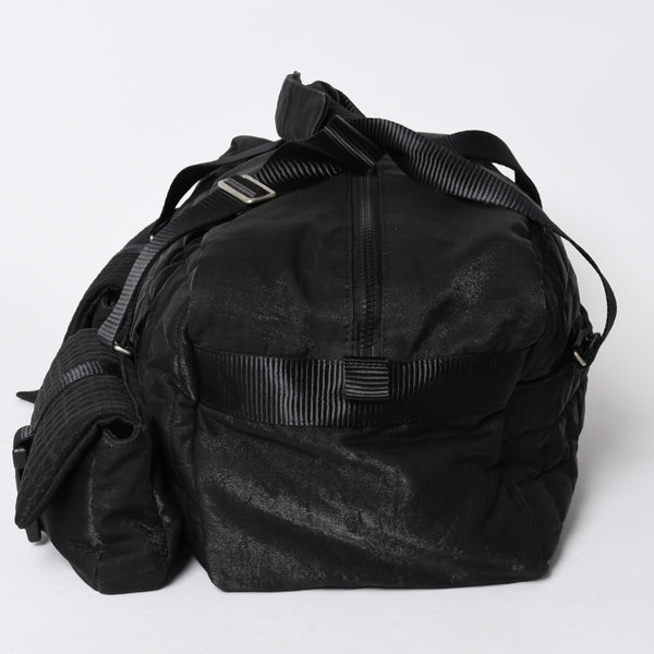 CHANEL シャネル スポーツライン ボストンバッグ ハンドバッグ キルティング 10番台 ブラック シルバー金具 美品 中古 4a006406