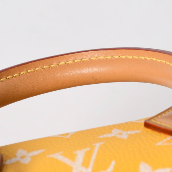 新品同様 LOUIS VUITTON ルイヴィトン スピーディ P9 バンドリエール 25 ボストンバッグ M24426 イエロー ホワイト 中古 4a006733