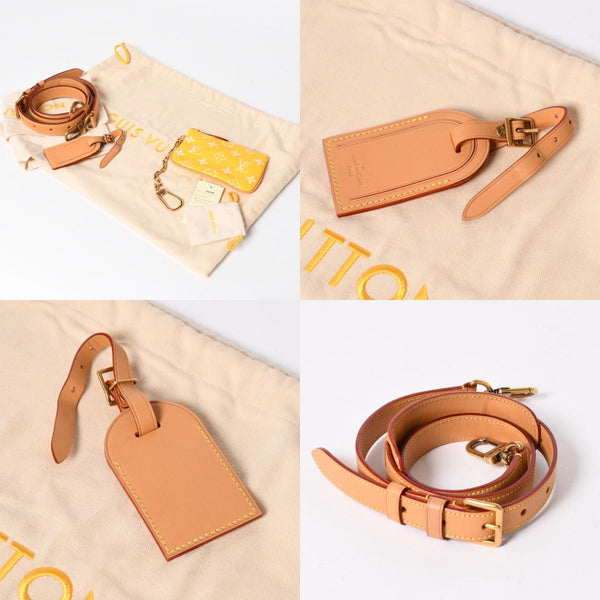 新品同様 LOUIS VUITTON ルイヴィトン スピーディ P9 バンドリエール 25 ボストンバッグ M24426 イエロー ホワイト 中古 4a006733